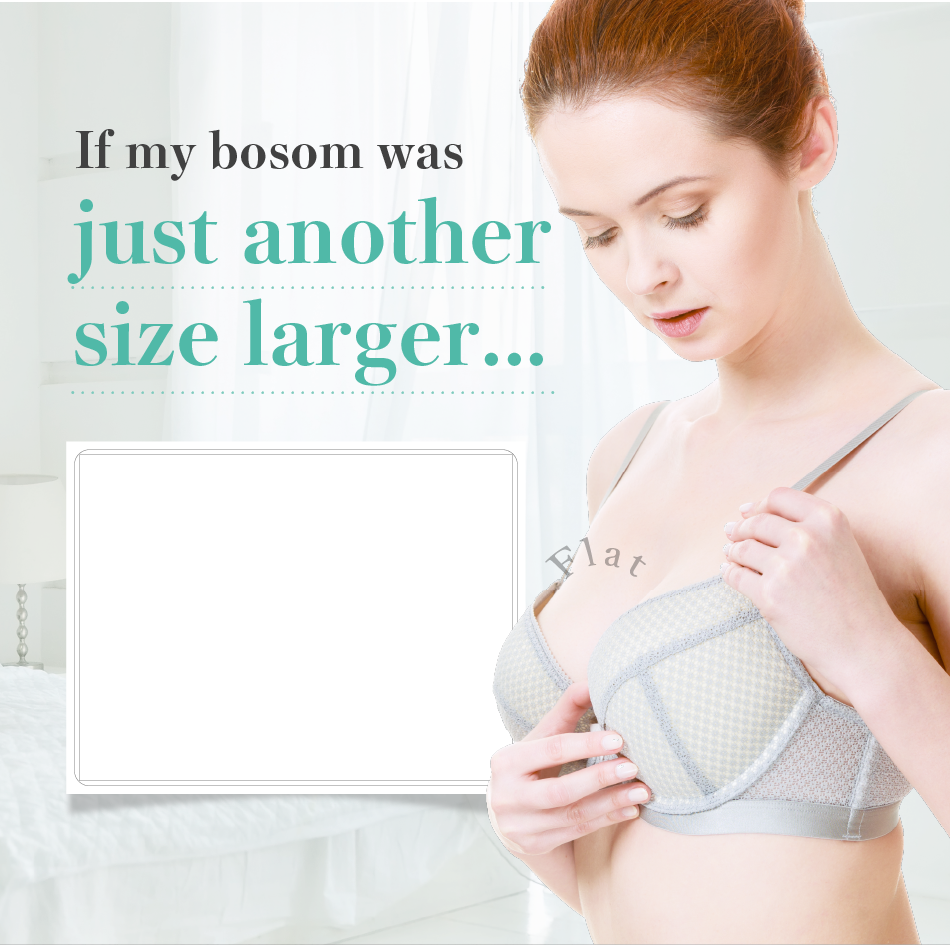 If my bosom was just another size larger...